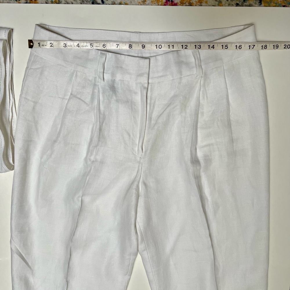 Jones New York white linen pants - Picture 7 of 11